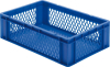 Transport-Stapelkasten
B600xT400xH175 mm
blau, Wände durchbrochen - More 4
