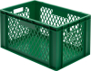 Transport-Stapelkasten
B600xT400xH320 mm
grün, Wände durchbrochen - More 4