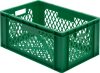 Transport-Stapelkasten
B600xT400xH270 mm
grün, kpl. durchbrochen - More 4