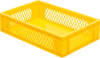 Transport-Stapelkasten
B600xT400xH145 mm
gelb, Wände durchbrochen - More 4