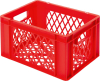 Transport-Stapelkasten
B400xT300xH210 mm
rot, kpl. durchbrochen - More 4