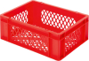 Transport-Stapelkasten
B400xT300xH145 mm
rot, kpl. durchbrochen - More 4