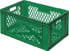 Transport-Stapelkasten
B600xT400xH320 mm
grün, kpl. durchbrochen - More 4