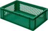 Transport-Stapelkasten
B600xT400xH175 mm
grün, Wände durchbrochen - More 4