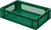 Transport-Stapelkasten
B600xT400xH145 mm
grün, Wände durchbrochen - More 4