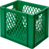 Transport-Stapelkasten
B400xT300xH320 mm
grün, Wände durchbrochen - More 4