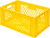 Transport-Stapelkasten
B600xT400xH270 mm
gelb, kpl. durchbrochen - More 4