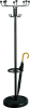 Garderobenständer 16 Hak.
520x1760 mm schwarz - More 4