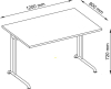 Schreibtisch Buche
1200x800 mm - More 4