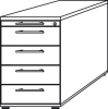 Standcontainer Weiß
4 Schübe - More 4