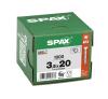 SPAX Senkkopfschraube WIROX
3.5 x 20/15-T mit 4CUT-Spitze
T = T-STAR plus, MULTI-Kopf
WIROX ersetzt YELLOW (gelb-vz) - More 5