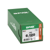 SPAX Senkkopfschraube WIROX
6.0 x 120/68-T mit 4CUT-Spitze
T = T-STAR plus, MULTI-Kopf
WIROX ersetzt YELLOW (gelb-vz) - More 5