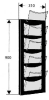 Prospekt-Wandmagazin
310x170x900 mm 5x4 A4 - More 5