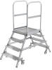 Alu-Podestleiter
2x4 Gitterrost-Stufen
Podesthöhe 0,96 m - More 5