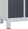 Garderobenschrank EVOLO
mit 100 mm hohen Füßen
RAL 7035/7016, 4 Abteile - More 5