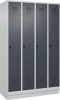 Garderobenschrank EVOLO
mit 100 mm hohem Sockel
RAL 7035/7016, 4 Abteile - More 5
