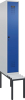Garderobenschrank EVOLO
mit U.-Bank, KST-Leisten
RAL 7035/5010, 1 Abteil - More 5