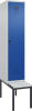 Garderobenschrank EVOLO
mit U.-Bank, KST-Leisten
RAL 7035/5010, 1 Abteil - More 5