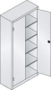 Schwerlastschrank m.Türen
B930xT400xH1950 mm
RAL 7035/7016,4Fachböden - More 5