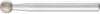 Dia-Schleifstift Kugelf.
12x 6  mm D126      Pferd - More 5
