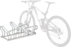Fahrrad-Bügelparker
zweiseitig, verzinkt
L 1050 mm, 6 Plätze - More 5