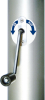 Fahnenmast Alu zylindr.
D 90mm 8,7m HüB IS Gelenk - More 6