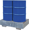 Auffangwanne mit
geraden Wänden
mit Gitterrost, 220 ltr.
1230x830x300mm, verz. - More 6
