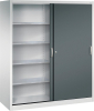 Schiebetürenschrank
B1600xT600xH1950 mm
RAL 7035/7016,8Fachböden - More 5