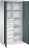 Flügeltürenschrank
B930xT500xH1950 mm
RAL7035/7016,8Schubladen - More 6