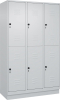 Doppelst. Schrank CLASSIC
B1200xT500xH1950 mm
RAL 7035/7035, 3x2Abteile - More 5
