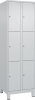 Fächerschrank CLASSIC
B600xT500xH1950 mm
RAL 7035/7035, 2x3 Fächer - More 5