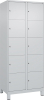 Fächerschrank CLASSIC
B800xT500xH1950 mm
RAL 7035/7035, 2x5 Fächer - More 5
