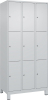 Fächerschrank CLASSIC
B900xT500xH1950 mm
RAL 7035/7035, 3x3 Fächer - More 5