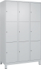 Fächerschrank CLASSIC
B1200xT500xH1950 mm
RAL 7035/7035, 3x3 Fächer - More 5