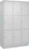 Fächerschrank CLASSIC
B1200xT500xH1950 mm
RAL 7035/7035, 3x3 Fächer - More 5