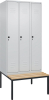 Garderobenschrank CLASSIC
B900xT500xH2120 mm
RAL 7035/7035, 3 Abteile - More 5