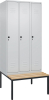 Gard.-Schrank TW CLASSIC
B900xT500xH2120 mm
RAL 7035/7035, 3 Abteile - More 5