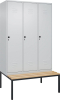 Garderobenschrank CLASSIC
B1200xT500xH2120 mm
RAL 7035/7035, 3 Abteile - More 5