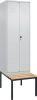 S/W-Gard.-Schrank CLASSIC
B600xT500xH2120 mm
RAL 7035/7035, 2 Abteile - More 5