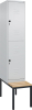 Doppelst. Schrank CLASSIC
B400xT500xH2120 mm
RAL 7035/7035, 1x2Abteile - More 5