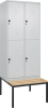 Doppelst. Schrank CLASSIC
B800xT500xH2120 mm
RAL 7035/7035, 2x2Abteile - More 5