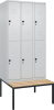 Doppelst. Schrank CLASSIC
B900xT500xH2120 mm
RAL 7035/7035, 3x2Abteile - More 5