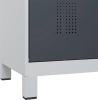 Garderobenschrank EVOLO
mit 100 mm hohen Füßen
RAL 7035/7016, 1 Abteil - More 6