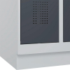 Garderobenschrank EVOLO
mit 100 mm hohem Sockel
RAL 7035/7016, 2 Abteile - More 6