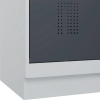Garderobenschrank EVOLO
mit 100 mm hohem Sockel
RAL 7035/7016, 3 Abteile - More 6