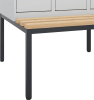 S/W-Gard.-Schrank EVOLO
mit untergeb. Sitzbank
RAL 7035/7035, 4 Abteile - More 6