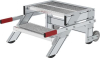 Alu-Arbeitspodest fahrbar
2 Gitterroststufen B600mm
Podesthöhe 0,39 m - More 6