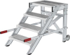 Alu-Arbeitspodest fahrbar
4 Gitterroststufen B600mm
Podesthöhe 0,79 m - More 6