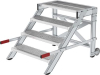 Alu-Arbeitspodest fahrbar
4 Gitterroststufen B800mm
Podesthöhe 0,79 m - More 6