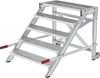 Alu-Arbeitspodest fahrbar
5Gitterroststufen B1000mm
Podesthöhe 0,99 m - More 6